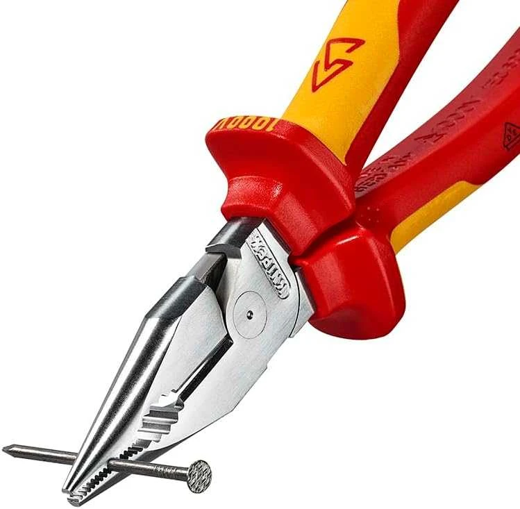 Elektrikų replės siauromis žiaunomis KNIPEX 0826185