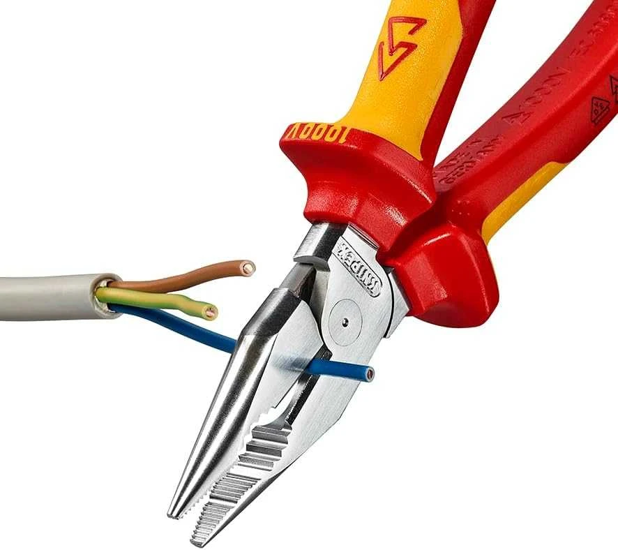 Elektrikų replės siauromis žiaunomis KNIPEX 0826185