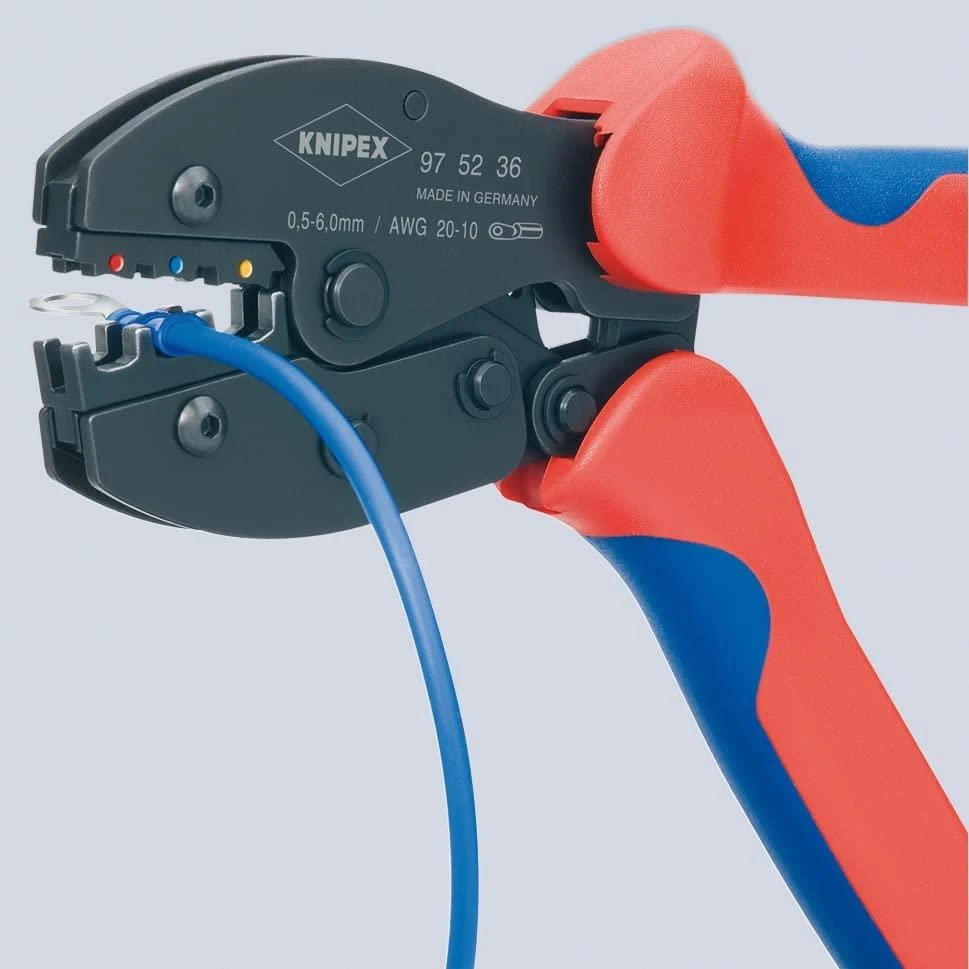 Laidų antgalių užspaudimo replės 0,5-6mm2, Knipex