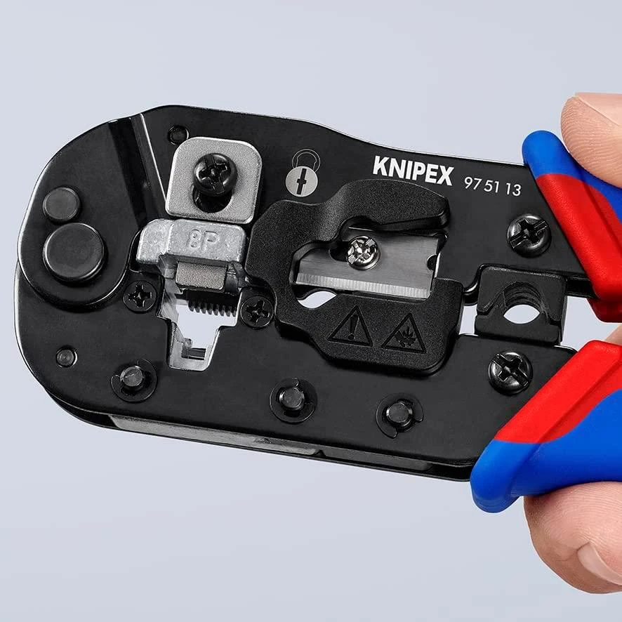 Užspaudimo replės RJ45 jungtims 97 51 13, Knipex