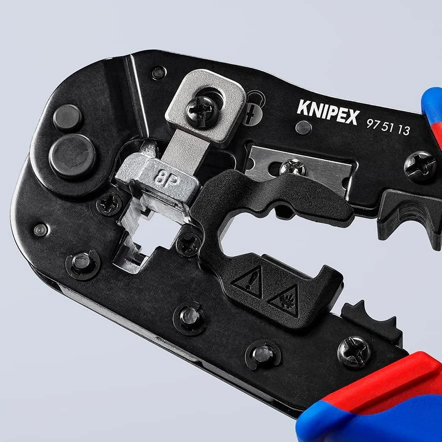 Užspaudimo replės RJ45 jungtims 97 51 13, Knipex