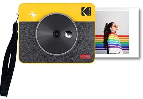Momentinis Fotoaparatas - Kodak Mini Shot 3 Retro 4Pass Instant Photo Spausdintuvas, Geltona