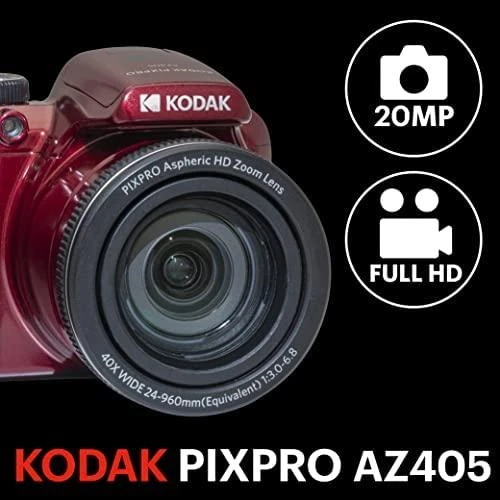 Kodak Astro Zoom AZ405 raudona