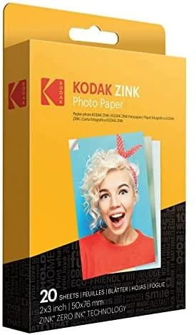 Foto popierius Kodak ZINK momentinėms nuotraukoms, 5x7.6 cm, 20 vnt.