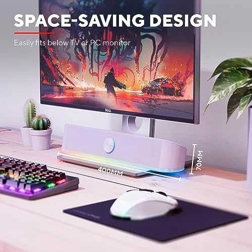 Namų kino sistema Kompiuterinė kolonėlė Trust GXT 619W THORNE, balta, 6 W