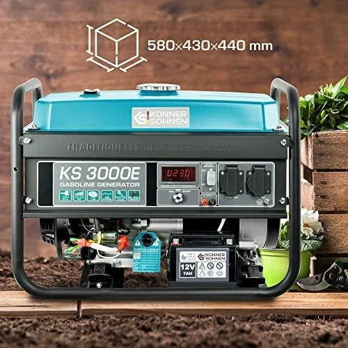 Konner & Sohnen Generatorius benzininis 3000W, KS 3000E