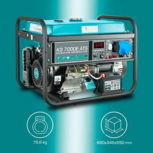 Konner & Sohnen Generatorius benzininis 5500W, KS 7000E-ATS