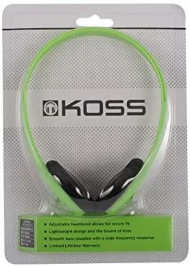 Koss | Ausinės | KPH7g | su laidu | Ant ausų uždedamos | Žalias
