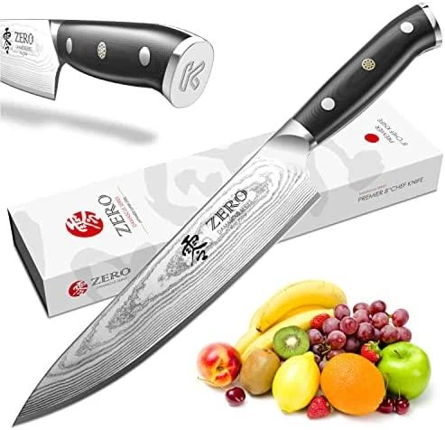 Kozygear KozyGear Premier 8'' 33cm Profi-Kochmesser Japan. Superstahl