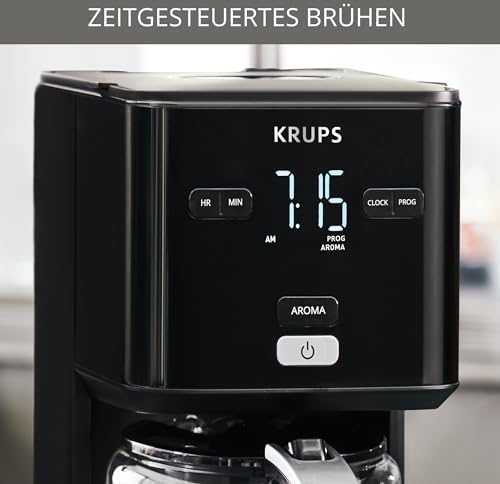 KRUPS lašelinis kavos aparatas Smart'n Light KM600810, 1,25 l, 1000 W su laikmačiu