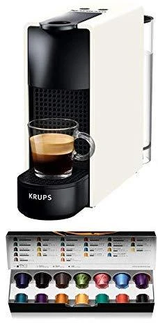Kavos aparatas kapsulinis Krups Nespresso Essenza Mini XN1101 (1260W, baltos spalvos)