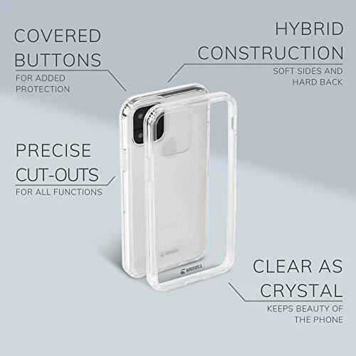 Krusell Kivik dėklas Apple Apple iPhone 11 Pro skaidrus