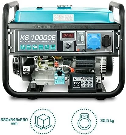KÖNNER & SÖHNEN Benzininis Generatorius 7,5kW 230V KS 10000E