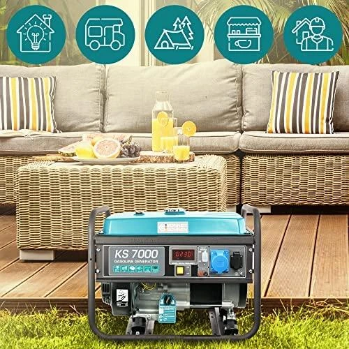 KÖNNER & SÖHNEN Benzininis generatorius 5,0 kW 230 V KS 7000