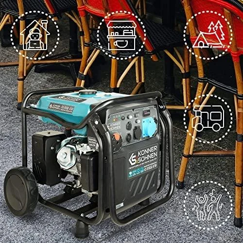 KÖNNER & SÖHNEN benzininis inverterinis generatorius KS 8100iE ATSR 8.0kW