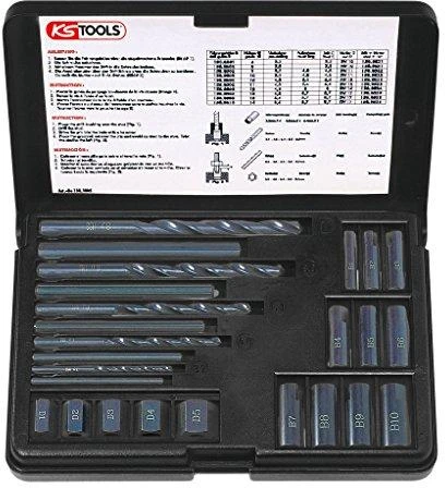 Grąžtas Varžtų išsukimo komplektas M5-M16 25vnt., KS Tools