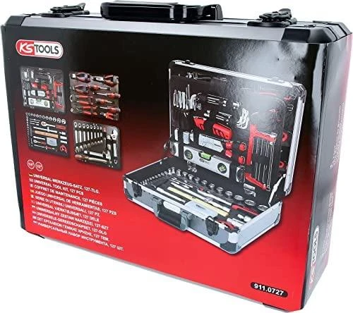 Universalus įrankių komplektas 1/4"+1/2" 127 vnt, KS Tools