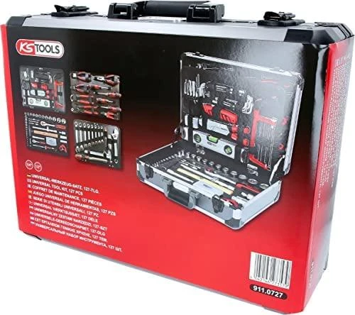 Universalus įrankių komplektas 1/4"+1/2" 127 vnt, KS Tools