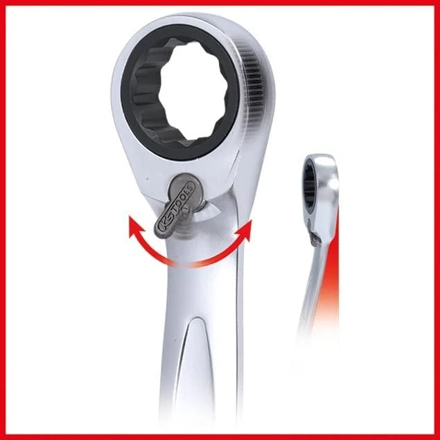 Kombinuotas terkšlinis raktas KS TOOLS GearPlus Ringstop 16mm