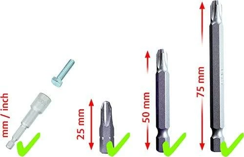 208 dalių sukimo antgalių rinkinys KS TOOLS
