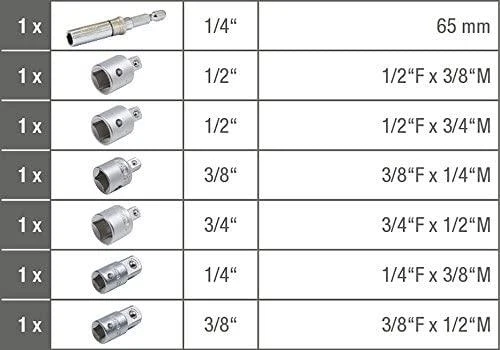 7 dalių adapterių rinkinys KS TOOLS