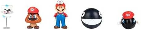 Jakks Pacific Super Mario Bros. rinkinys 5 figūrėlės 6,5 cm