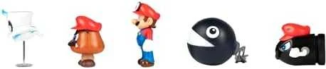 Jakks Pacific Super Mario Bros. rinkinys 5 figūrėlės 6,5 cm