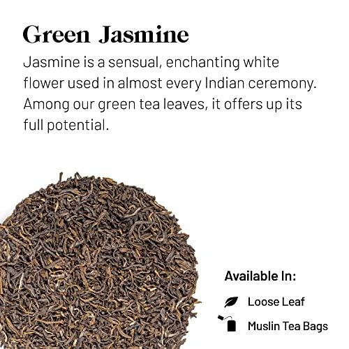 Kusmi Tea Žalias Jasmine: birios arbatžolės ir informacija