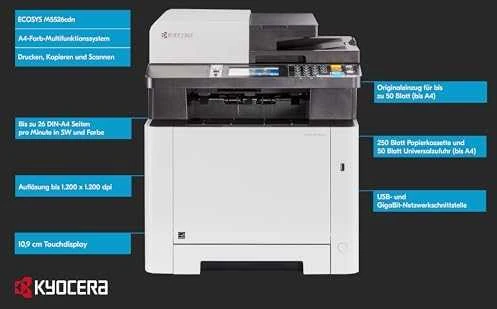 Spausdintuvas KYOCERA ECOSYS M5526cdn Lazeris 1200 x 1200 DPI 26 ppm A4