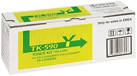 Dažomieji milteliai KYOCERA TK-590C, Mėlyna