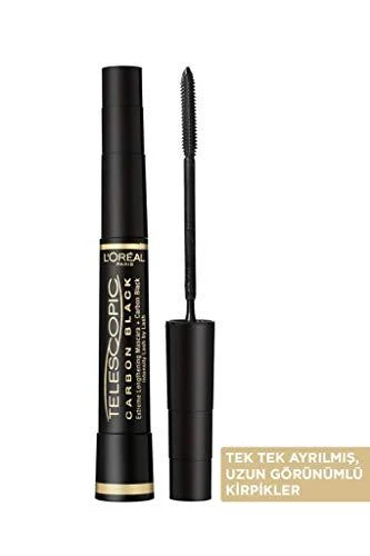 Blakstienų tušas L'Oreal Telescopic Carbon Juodas 8ml