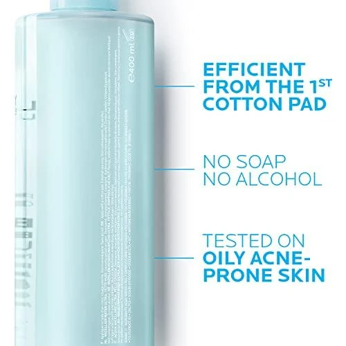 La Roche Posay Effaclar Micellar Vanduo Ultra For Oily Skin micelinis vanduo riebiai odai, 400 ml