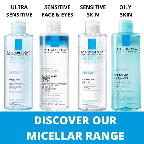La Roche Posay Effaclar Micellar Vanduo Ultra For Oily Skin micelinis vanduo riebiai odai, 400 ml