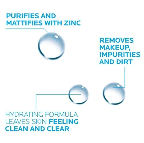La Roche Posay Effaclar Micellar Vanduo Ultra For Oily Skin micelinis vanduo riebiai odai, 400 ml