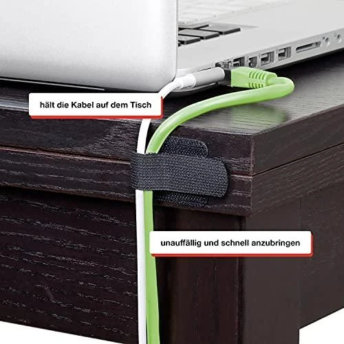 RAM Label The Cable Organizatorius ETIKETĖLĖKITE KABELĮ Velcro Juodas 50 vnt (PRO 3110)