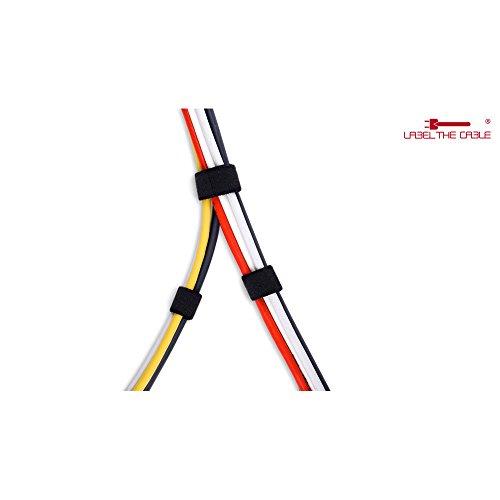 Label The Cable PAŽYMĖKITE THE CABLE PRO Roll Dual Velcro ritinėlis 25m - juodas