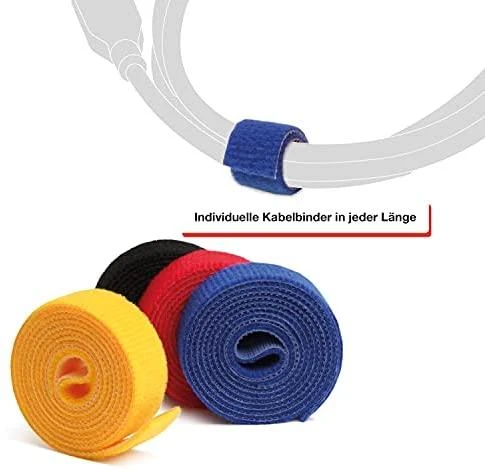 Dvipusė lipni juosta su lipnia juosta „LABEL THE CABLE“ ritinėlis, 4 x 1 m, įvairių spalvų