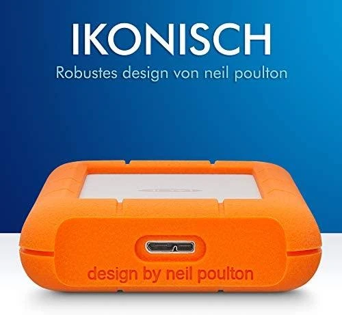 Kietasis diskas Išorinis diskas LaCie Rugged Mini 2.5'' 1TB USB3, Atsparus sukrėtimams
