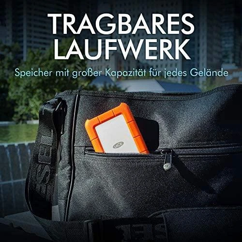 Kietasis diskas Išorinis diskas LaCie Rugged Mini 2.5'' 1TB USB3, Atsparus sukrėtimams