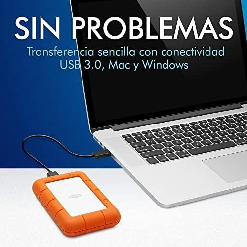 LaCie RUGGED MINI USB3.0 2TB - 2.5IN USB3.0 Išorinis kietasis diskas HDD