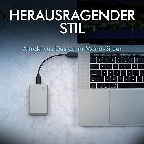 Kietasis diskas LaCie išorinis nešiojamas SSD v2 (2,5 colio / 1 TB / USB 3.1 C tipo)