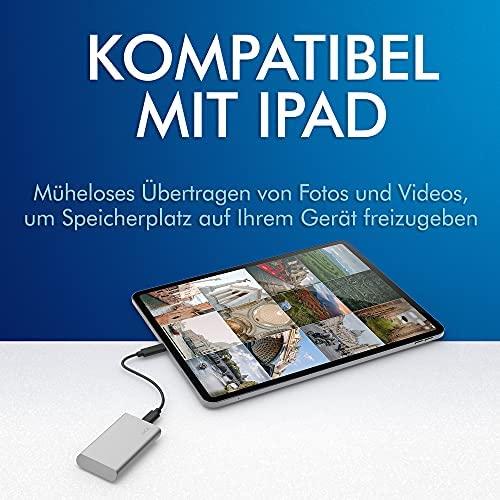 Kietasis diskas LaCie išorinis nešiojamas SSD v2 (2,5 colio / 1 TB / USB 3.1 C tipo)