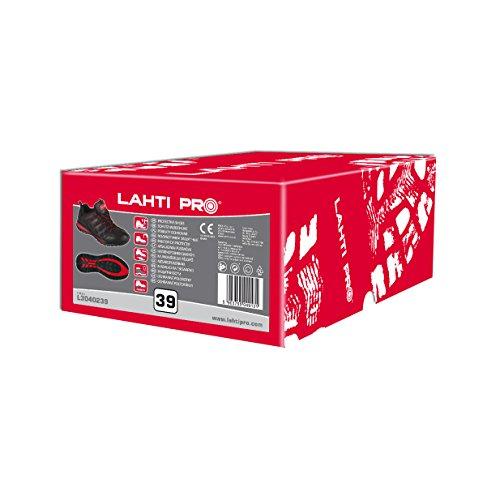 Lahti Pro Półbuty Odiniai/oksfordo stiliaus bateliai, juodi ir raudoni, SB, "47", ce, Lahti