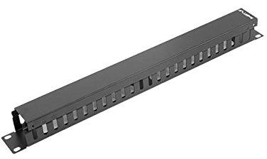 LANBERG AK-1202-B cable management panel type B 19 1U juodas