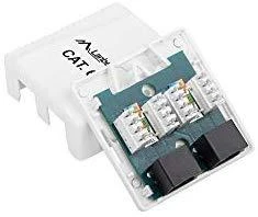 LANBERG OU6-0002-W UTP Data Box 2 prievadų RJ45 neekranuotas kat. 6