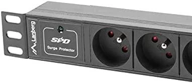 LANBERG PDU-03F-0200-IEC-BK PDU 10 1U 10A 3x 230v Schucko 2m Juodas