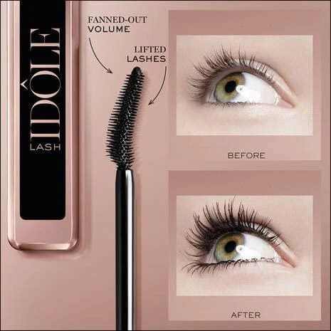 Lancome Lash Idole Atsparus vandeniui Blakstienų tušas #01 Glossy Juodas, 8 ml