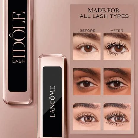 Lancome Lash Idole Atsparus vandeniui Blakstienų tušas #01 Glossy Juodas, 8 ml