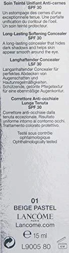Lancome Effacernes Longue Tenue Softening Maskuoklis SPF30 #01 rusvai gelsvas Pastel, 15 ml