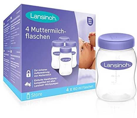 LANSINOH pieno buteliai 4 vnt.